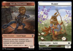 Agate Instigator (0020) // Rabbit (0003) Double-Sided Token